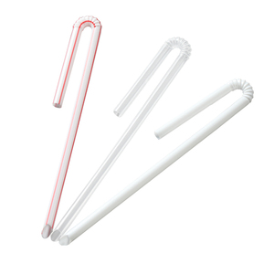 Degradable straws individually packaged milk tea milk straws adjustable plastic drinking straws