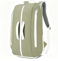 Sac à dos de sport Trykid grande capacité pour raquettes de tennis et de pickleball avec compartiment à chaussures, en nylon imperméable, pour hommes et femmes
