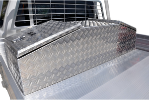 Caja de herramientas portátil impermeable para exteriores con 2 puertas de apertura superior Caja de herramientas de camión de aluminio hasta 1000L - Product Image 5