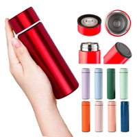 Bouteille d'eau chaude isolée sous vide en acier inoxydable écologique, sans BPA, anti-fuite, avec logo personnalisé, pour une utilisation en extérieur, portable, pour le sport
