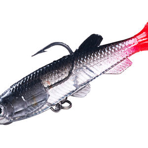 14g 8cm leurres de pêche en forme de truite, tête de <span class=keywords><strong>plomb</strong></span> PVC leurre souple en eau salée, appâts de natation, <span class=keywords><strong>moule</strong></span> de leurre de pêche en plastique souple - Product Image 6