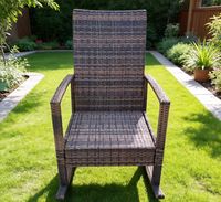 Chaise en rotin simple, écologique, 76*92*102cm, pour jardin et terrasse, best-seller 2023