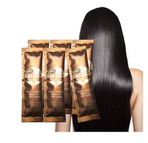 Masque capillaire hydratant et lissant à l'huile d'argan, format voyage, petit sachet de 15 ml - Product Image 1