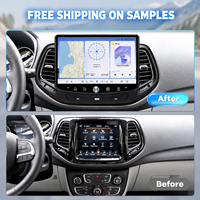 Écran de radio de voiture intelligent Snapdragon 665, lecteur DVD pour Jeep Compass 2017-2020, 11,5 pouces, 4+64 Go, écran de navigation avec DSP GPS