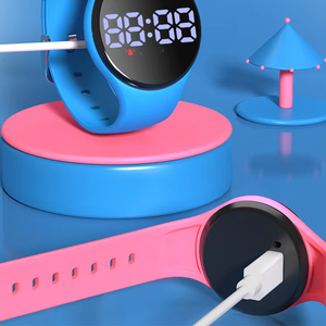 <span class=keywords><strong>Montre</strong></span> connectée numérique LED intelligente personnalisable de luxe à la mode avec alarmes musicales par vibration, résistante à l'eau, <span class=keywords><strong>montre</strong></span> de sport unisexe - Product Image 2