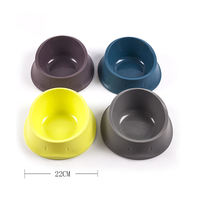 Gamelle pour animaux de compagnie en plastique écologique de forme ronde, bol à eau et à nourriture pour chien, gamelle en plastique pour chat et chien
