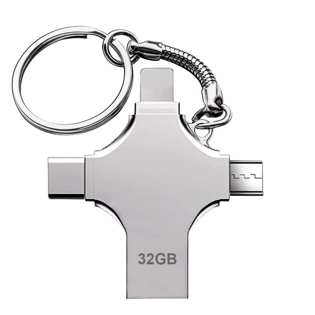 Gitra Unique Cross OTG 4 in 1 USB Flash Drive Memory Stick Smart Phone 16GB 128GB 32GB 64GB 8GB 256GB 512GB