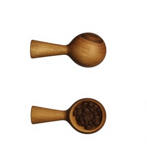 Cuillère à café en bois écologique personnalisée avec long manche, bois naturel, capacité 10ml/20ml/30ml, finition miroir, cuillère doseuse - Product Image 6
