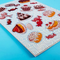 Étiquettes transparentes en feuille A4 avec logo personnalisé, hologramme, vinyle holographique transparent, papier imperméable pour bougies