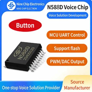 Custom Chip N588D Series Multimedia and Audio Chip Support Flash OEM Manufacturer Repeatedly Erased and Burned Sound Chip - Product Image 4