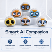Robot en peluche interactif vocal IA, assistant émotionnel sphérique avec écran expressif pour enfants, cadeau, décoration d'intérieur, vente en gros