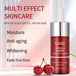 Private Label OEM Natural <b>Organic</b> Cherry Green Tea Hyaluronic Acid Whitening Exfoliating Moisturizing Serum for Face Body All - Product Image 2