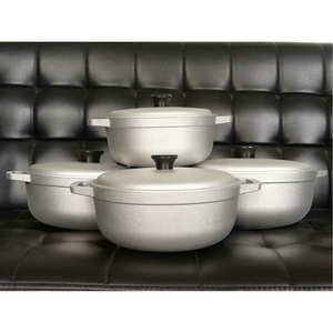 Caldero <span class=keywords><strong>Colombiano</strong></span> Tradicional Hecho a Mano de Aluminio de 2.0qt para Cocinar y Servir, Color Plateado - Product Image 6