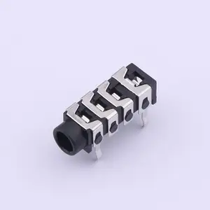 Kinghelm KH-PJ-313B-6P 딥 타입 3.5mm 헤드폰 소켓 6 핀 전화 잭 스트레이트 타입 전화 여성 3.5mm 오디오 커넥터