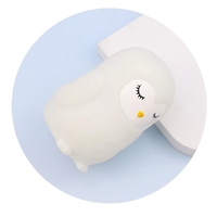 Lampe de chevet LED Super Kawaii Happy Duck à induction par applaudissement, cadeau de vacances, décoration de chambre