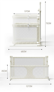 <span class=keywords><strong>Piccolo</strong></span> appartamento-Friendly Anti-pressione pieghevole culla per neonati letto con Guardrail rimovibile per piccoli spazi biancheria da letto per bambini - Product Image 3
