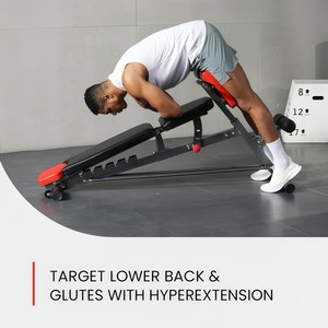 Venta Directa de Fábrica, Banco de Pesas Multifuncional de Acero con Soporte para Barra, Banco de Entrenamiento Plegable y Económico para Fitness - Product Image 4