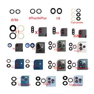 Copriobiettivo di vetro della fotocamera posteriore per <span class=keywords><strong>iphone</strong></span> 12 Pro Max 12 <span class=keywords><strong>Mini</strong></span> 13pro 14pro 15Pm Cover posteriore della fotocamera del telefono cellulare in vetro fotocamera Cas - Product Image 1