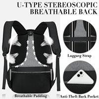 Mochila Personalizable para Hombre, Gran Capacidad, Estilo Simple para Negocios y Viajes, Impermeable, para Ordenador Portátil y Actividades al Aire Libre