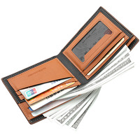 Dompet Lipat Desain Kustom Dollar Slim Wallet PU Retro Baru Terbuka Pendek Poliester Tahan Air Pria Mahasiswa Clutch Purse