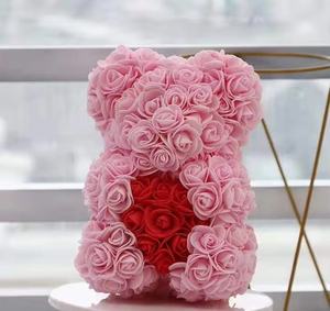 La migliore vendita 25cm 40cm orsacchiotto rosa di alta qualità schiuma per sempre <span class=keywords><strong>Rose</strong></span> PE materiale scatola regalo-per san valentino regalo di capodanno - Product Image 6