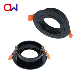 Projecteurs LED encastrés modernes à cadre rond, options blanc et noir, anti-éblouissement, pour usage intérieur, vente en gros - Product Image 5