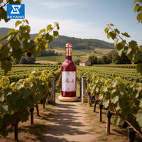 Répliques de bouteilles gonflables publicitaires, bouteille de vin rouge gonflable géante personnalisée, simulée, fantaisie, pour vignoble