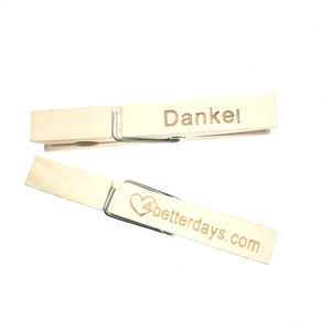 OEM Factory Decorative Bulk Wood Clothespins Wholesale Large <strong>Mini</strong> Bamboo Clip Hanging Craft Wooden Clothes <strong>Pegs</strong> - Product Image 5