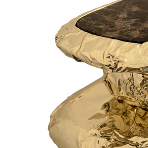 Foshan High End Furniture Manufacturer Luxury Marble Oval Portugal Large Art Design Luxury Console <b>Table</b> Set for Villas BOCA - C - Product Image 4