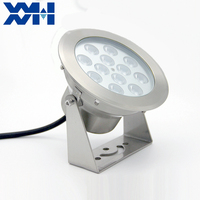Projecteurs LED RGB DMX24V Epistar étanches IP68 en acier inoxydable pour fontaines et piscines, marque XYH, modèle XYH145G, à intensité variable
