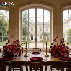 LEDA Boule de fleurs artificielle petite taille pour centre de table romantique, idéale pour événements, fêtes et mariages - Product Image 1