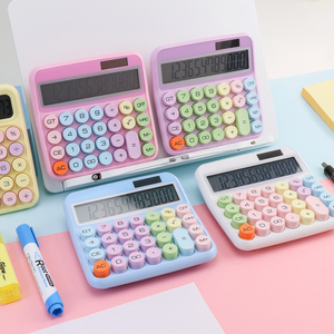 ANI Belle <span class=keywords><strong>calculatrice</strong></span> d'apparence de style macaron Produit innovant <span class=keywords><strong>Calculatrice</strong></span> électronique solaire - Product Image 2