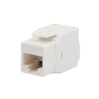 Jaringan Keystone Jack 8P8C Cat6 Cat6A 180 derajat Toolless dinding soket Modular Jack Cat 6A 6 Outlet Rj45 Keystone Jack