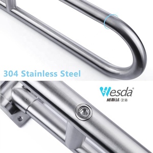<span class=keywords><strong>Barre</strong></span> d'appui <span class=keywords><strong>de</strong></span> sécurité pour toilettes en acier inoxydable WESDA, barres d'appui rabattables, porte-papier pour personnes âgées, utilisation en hôpital, accès pour personnes handicapées dans la salle <span class=keywords><strong>de</strong></span> bain - Product Image 3