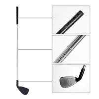 Ensemble de jouets de golf portables pour enfants droitiers, comprenant un wedge en métal et un mallet en acier allié, pour les sports de plein air et les jeux parent-enfant