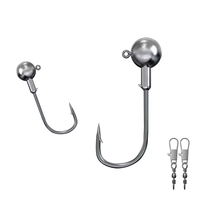 TK 61 pièces ensemble d'appâts de pêche queue de pagaie extensible leurres de pêche souples ensemble de vers coulant tête de gabarit barbelé crochet kit de matériel boîte