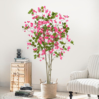 Plante verte Bougainvillier Arbre En Pot Intérieur Salon Décoration Plante Aménagement Paysager Faux Arbre Ornements Simulation Fleur