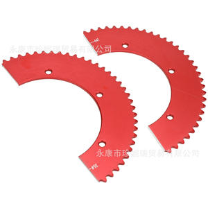 Zhenirui Split Sprocket 35 64T Red Aluminum For Go Kart Rear Drive <b>Wheel</b> Repair Replacement <b>Part</b> - Product Image 2