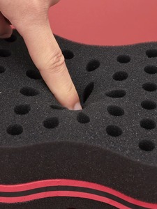 Hai mặt cắt tóc ma thuật miếng bọt biển afro người đàn ông da đen tóc Uốn sóng dreads lỗ Xoắn miếng bọt biển Massager Bàn chải tóc miếng bọt biển - Product Image 4