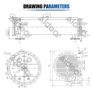 화학가공산업용 고효율 304 스테인리스 쉘 & 튜브 열교환기 응축기 - Product Image 4