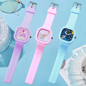 Relojes de moda para niños <span class=keywords><strong>2025</strong></span> Venta caliente diseño personalizado impresión correa de silicona reloj de pulsera analógico de cuarzo para niños - Product Image 2