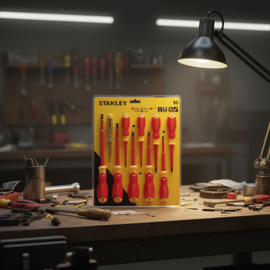 Stanley <b>Screwdriver</b> <b>Set</b> 10 Piece Vde Insulated With Tester - Product Image 3