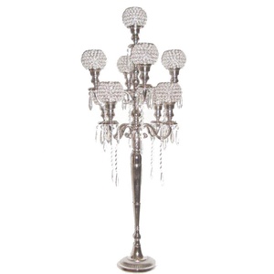 New Wedding Centerpiece Candelabra <b>Crystal</b> Wedding Bowl Handmade Table <b>Top</b> Decorative Candelabra For Decoration - Product Image 1