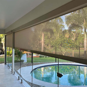 Persianas Enrollables Retráctiles Inteligentes Inalámbricas <span class=keywords><strong>con</strong></span> Control Remoto Wifi para Puertas de Vidrio Interiores <span class=keywords><strong>con</strong></span> Motor Eléctrico Integrado - Product Image 1