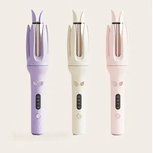 Professional Ceramic Long Barrel Hair Curler Wand Automatic Electric Self-Spinning Styling Fast Curling Iron For Household Use