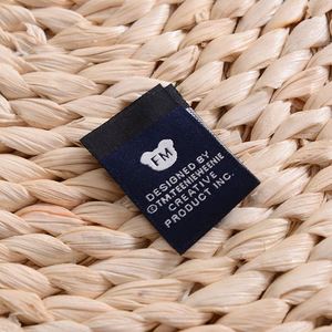 Etiquetas Tejidas Personalizadas de Alta Calidad al por Mayor con Logotipo, Patrones y Símbolos, Etiquetas Tejidas de Poliéster y Algodón para Cuello de Camisas, Etiquetas Tejidas de Damasco para Ropa - Product Image 2