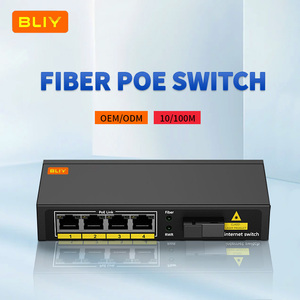 สวิตช์ไฟเบอร์กิกะบิต 10/100/1000Mbps 4POE+ พอร์ต ราคาโรงงานปี 2026 รองรับ SNMP QoS แบบ Stackable สวิตช์โหมดเดี่ยว 1 พอร์ต 1000m Poe Gigabit - Product Image 5