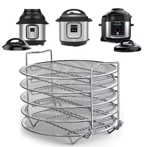 <span class=keywords><strong>Ninja</strong></span> Foodi 6,5 QT / 8 QT Bandeja para freidora de aire Rejilla de deshidratación Rejilla desmontable apilable de 5 capas Rejilla para asar Accesorios para freidora de aire - Product Image 4