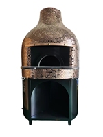 Four à pizza en terre cuite autoportant pour extérieur, au bois, au gaz, électrique, mosaïque, pour restaurant, Horno De Barro Lena Electrico Portable