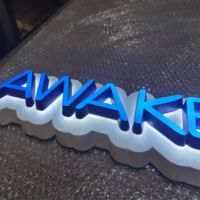 Lettres en relief LED frontales personnalisées DakeSign Factory OEM, signalétique de magasin en acrylique 3D, étanche IP65, enseigne publicitaire commerciale